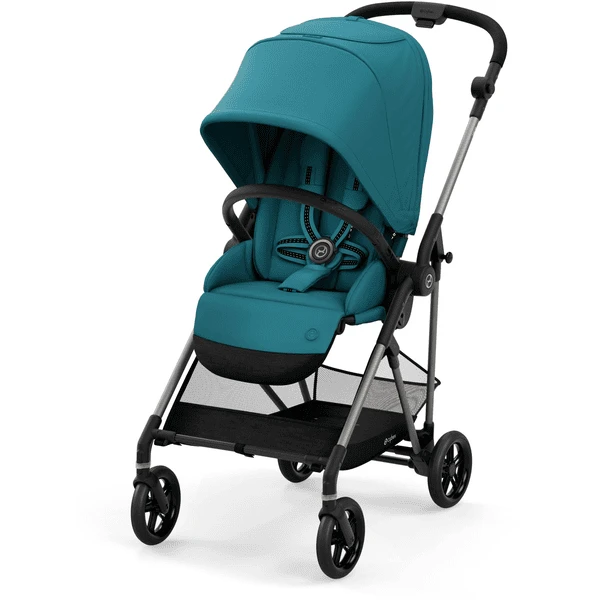 Cybex GOLD Kinderwagen Melio Taupe Black River Blue 1 Cybex GOLD Kinderwagen Melio Taupe Black River Blue