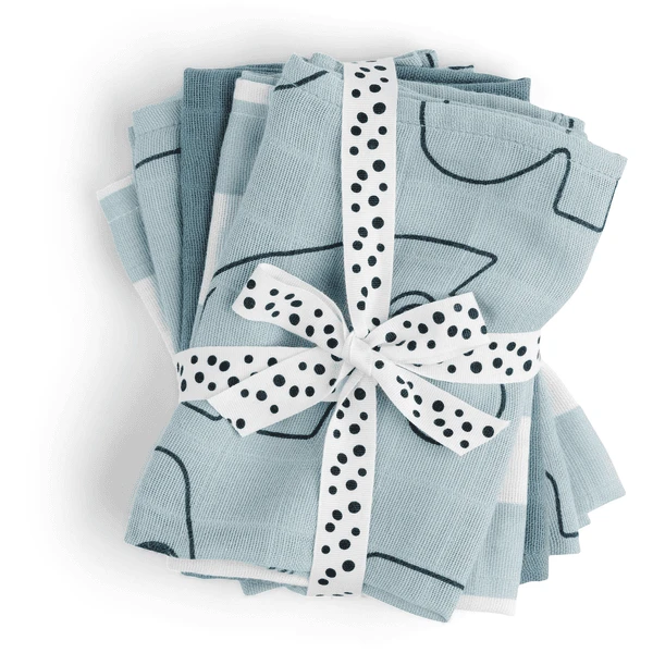 Done By Deer™ Waschlappen 5-pack Deer Friends Blau 1 Done By Deer™ Waschlappen 5-pack Deer Friends Blau