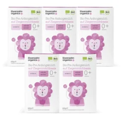 Löwenzahn Organics Bio Anfangsnahrung Pre Auf Ziegenmilchbasis 5 X 500 G Ab Der Geburt