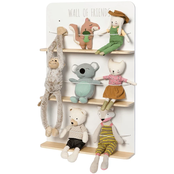 MUSTERKIND® Plüschtier-Regal Picea Weiß/natur 1 MUSTERKIND® Plüschtier-Regal Picea Weiß/natur