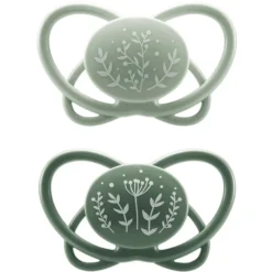 Nip® Schnuller First Moments "My Butterfly" - Grün, Aus Silikon, Größe 1 (0-6 Monate)