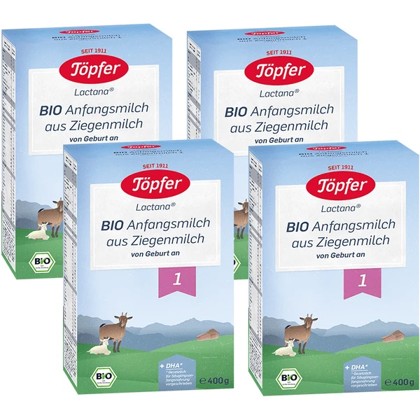 Töpfer Anfangsmilch 1 Bio Auf Ziegenmilchbasis 4x 400g Ab Der Geburt 1 Töpfer Anfangsmilch 1 Bio Auf Ziegenmilchbasis 4x 400g Ab Der Geburt