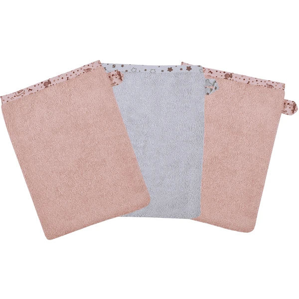 WÖRNER SÜDFROTTIER Waschhandschuh Lamas Rosa 3er Pack 1 WÖRNER SÜDFROTTIER Waschhandschuh Lamas Rosa 3er Pack